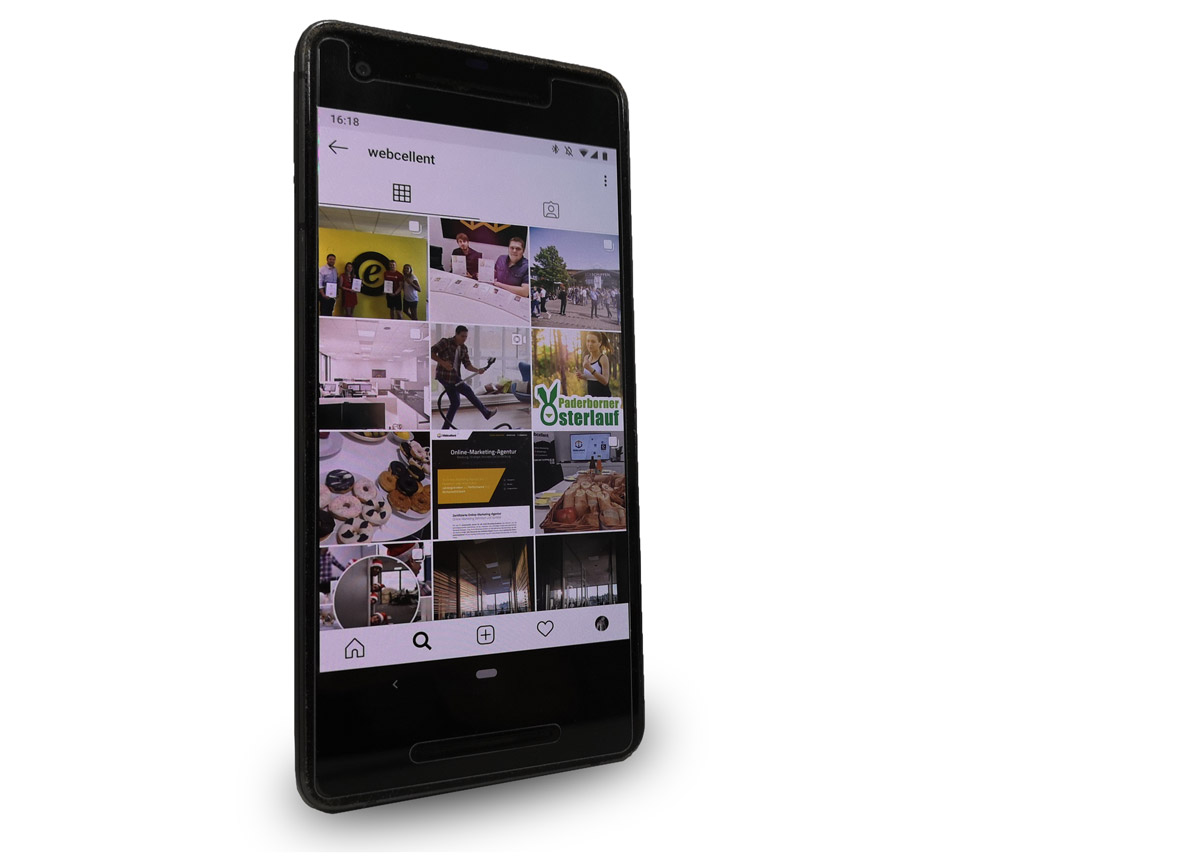 Instagram für Unternehmen Webcellent Feed